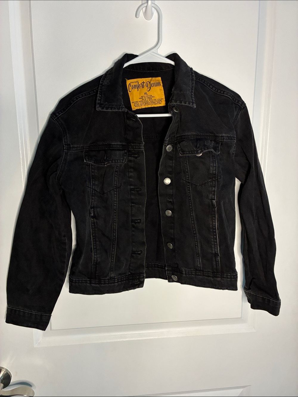 Comfort Denim Women's Black Jean Jacket